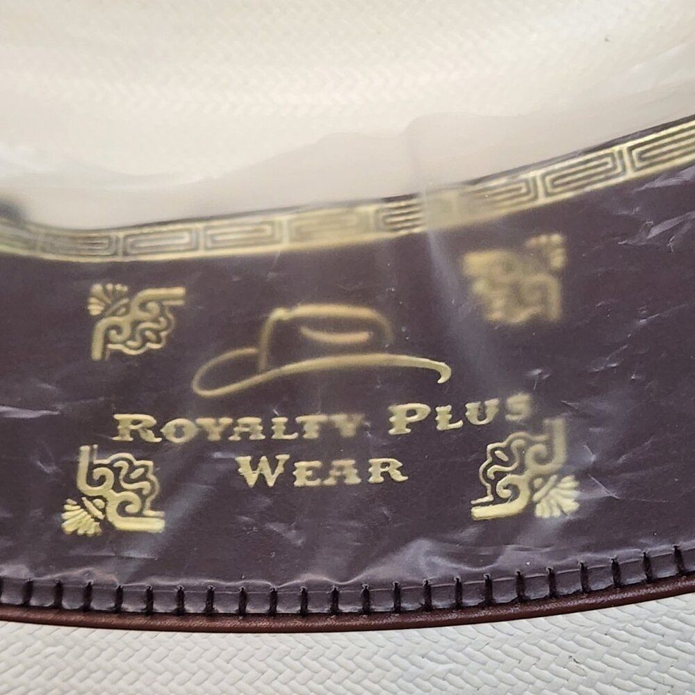 Cowboy Hat Tombstone Maverick Western Ivory White Royalty Plus Wear w Box Size 7 - Picture 5 of 14
